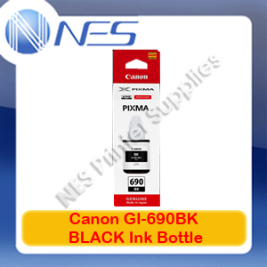 Canon Genuine GI-690BK BLACK Ink Bottle for PIXMA G2600/G3600 Ink Tank Printer (6K Pages) #GI690